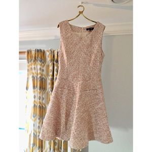 Alex + Alex Metallic Tweed Fit and Flare Dress